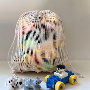 Organic Cotton Toy Storage Bags. Washable and Reusable. Premium Quality Bags. Also Great For Packaging and Storage. Select Size And Quantity