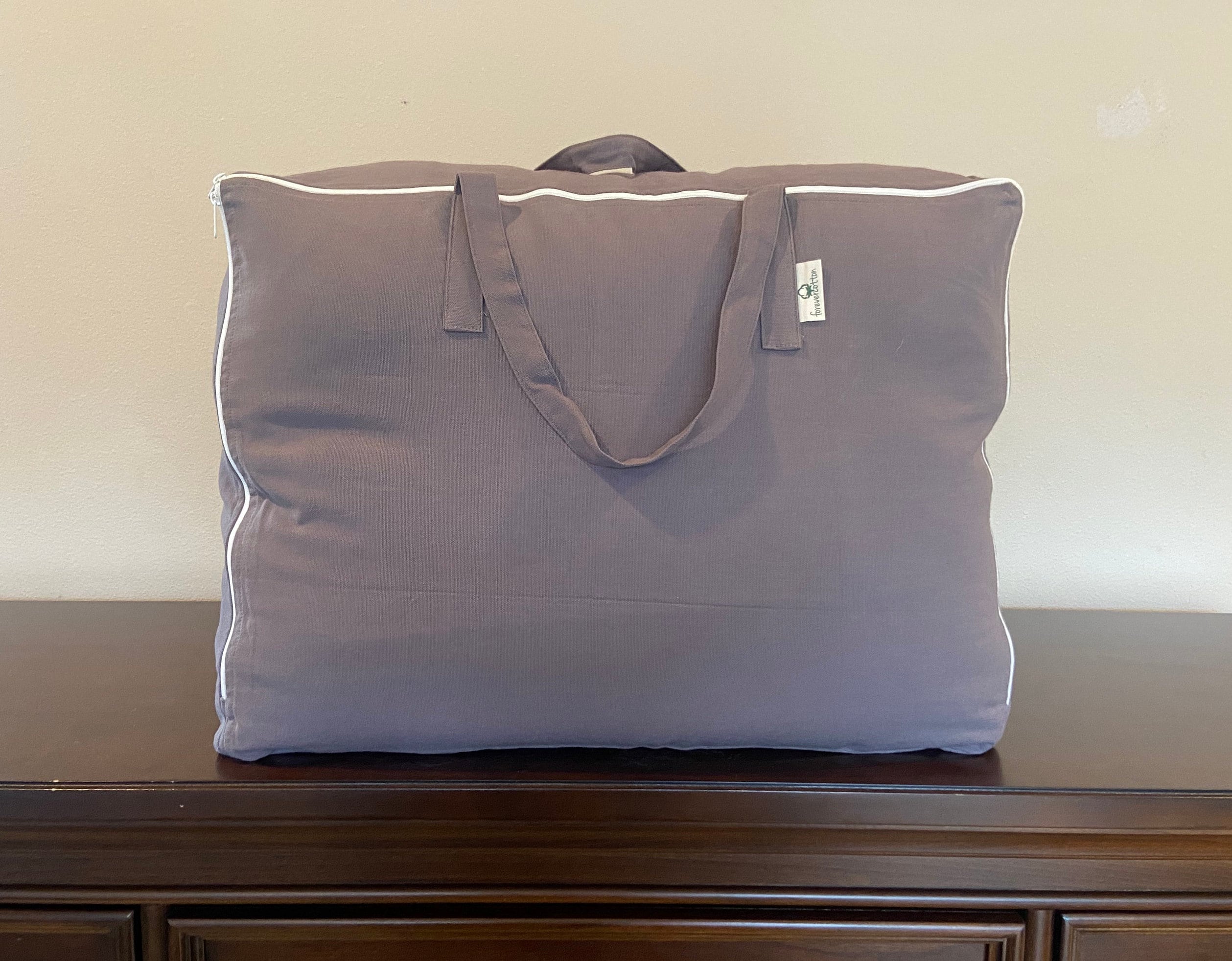 Pure Cotton Storage Bag for Beddings Comforters Blankets Pillows Linens bag With Handles wardrobe Underbed Storage Etsy