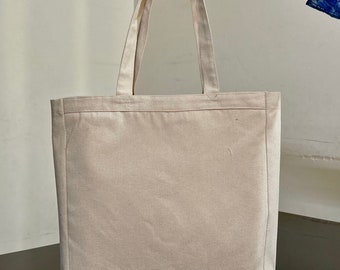 100% Cotton Canvas Tote Bag with Gusset
