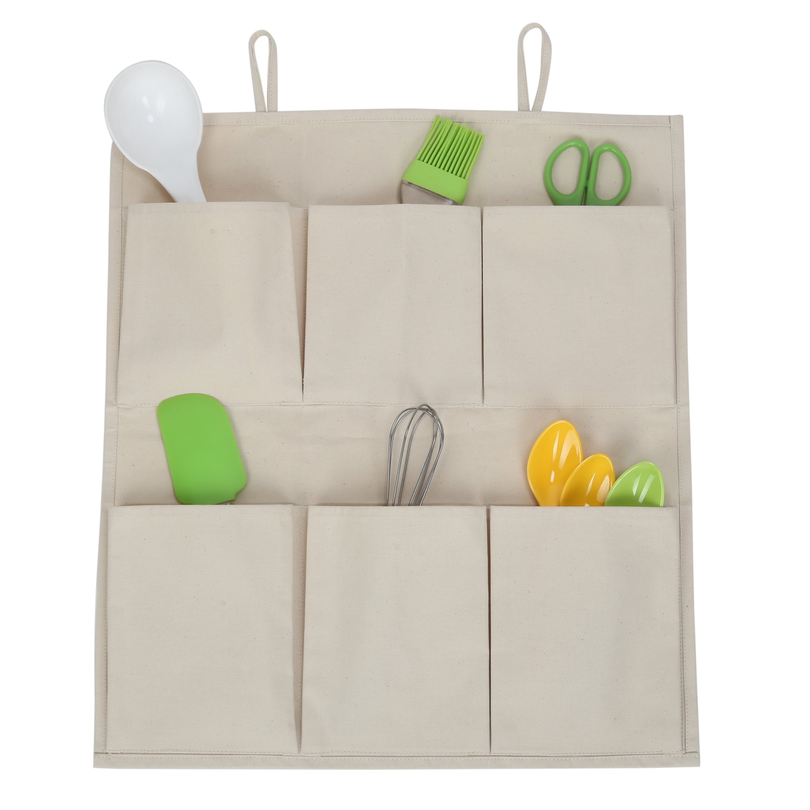 Cotton Canvas Wall Hanging Storage With Multiple Pockets Etsy