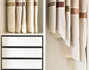 Cotton Garment Bag: Sustainable Closet Organizer with YKK Zipper