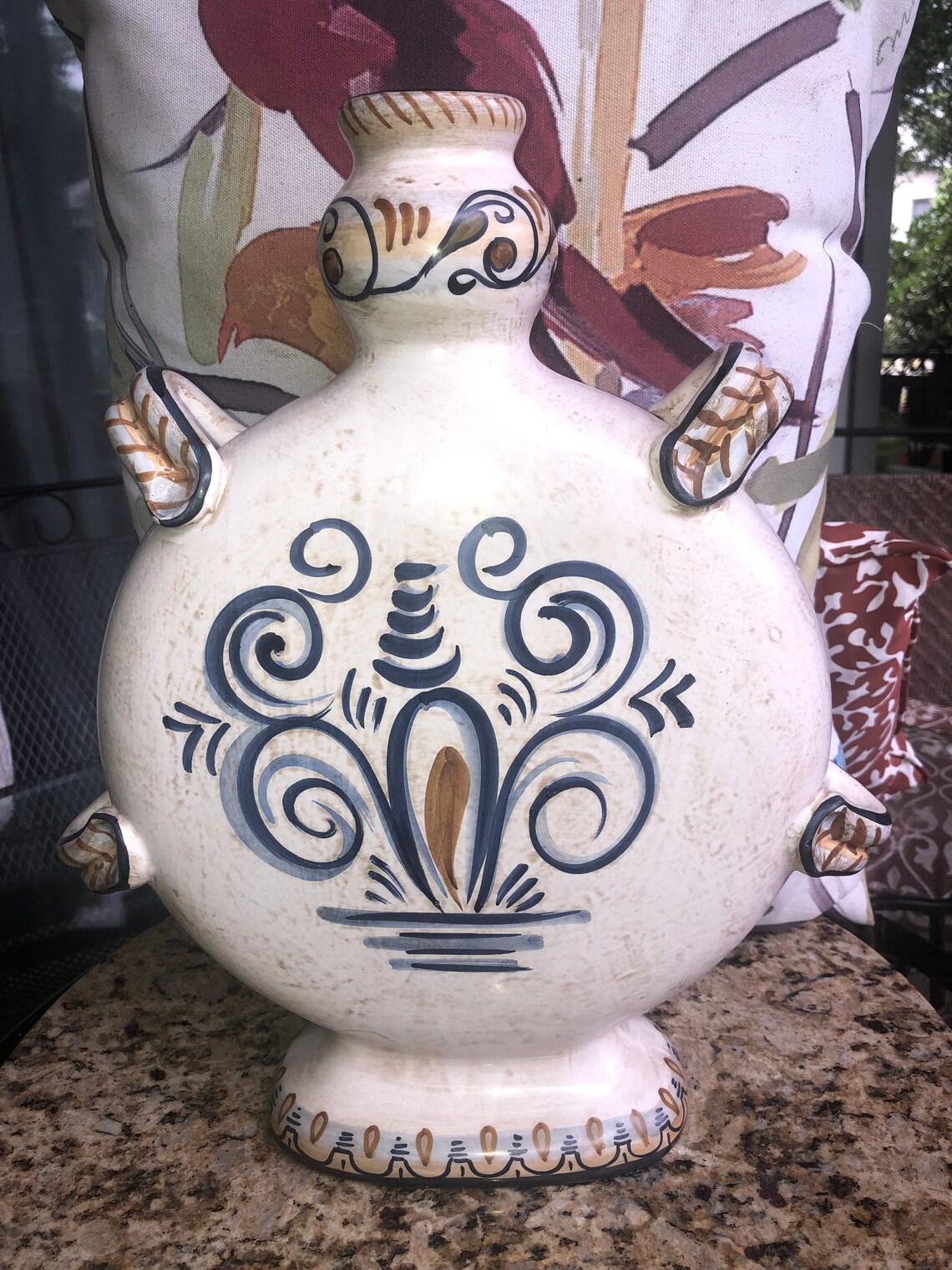 Vietri Decorative ceramic vase from Italy Etsy