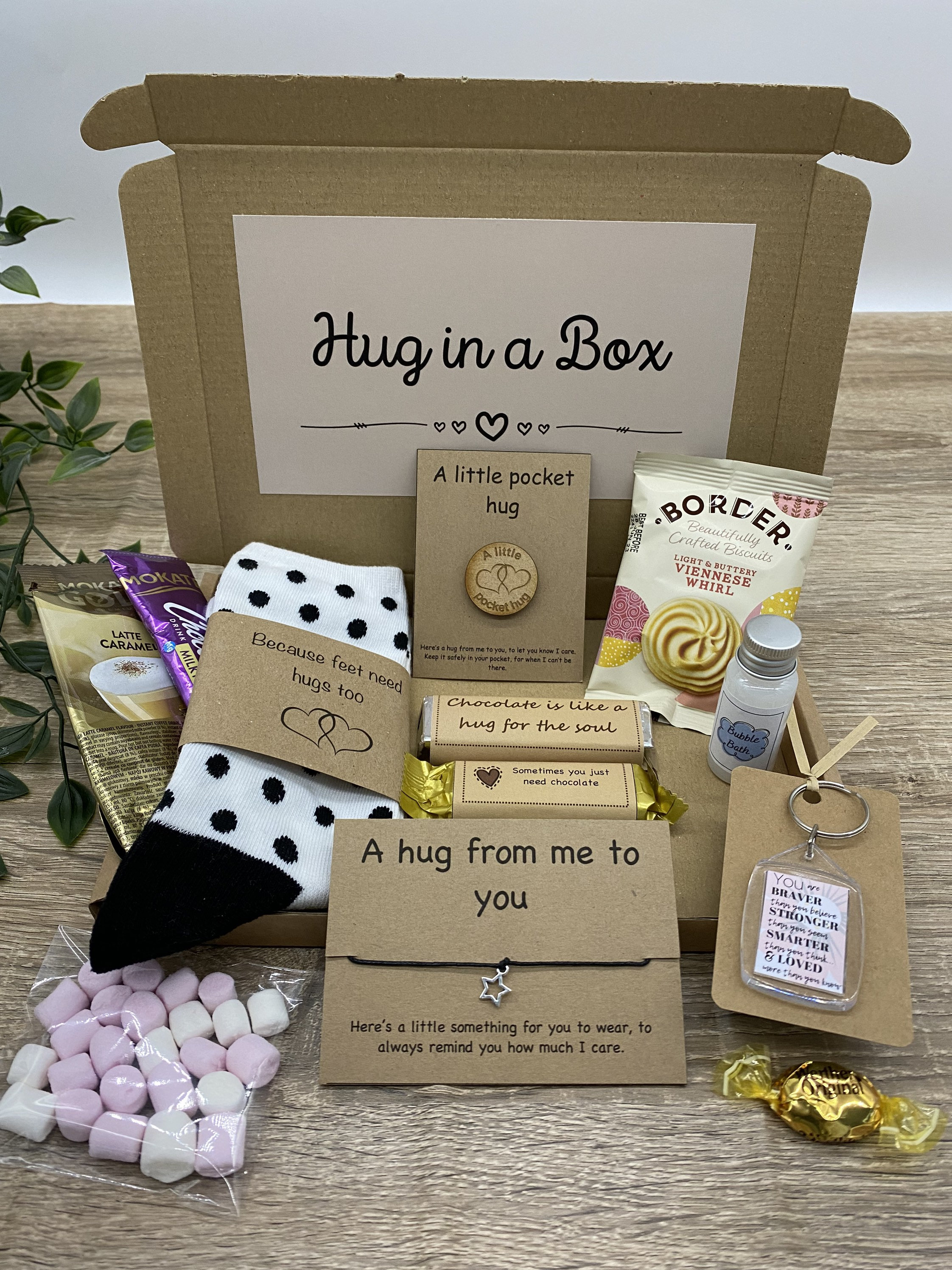 Hug in a Box Letterbox Gift Treat Box Send a Hug Etsy UK