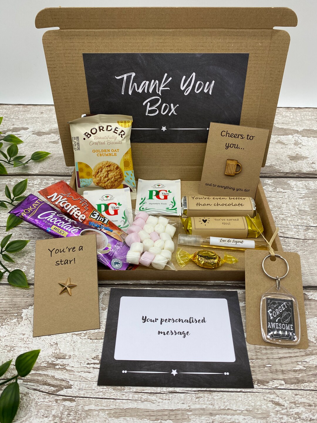 Mens Thank You Box Letterbox Gift Male Hug in a Box Etsy UK