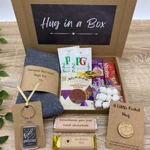 Men’s Hug in a Box | Men’s Gift Box | Husband | Boyfriend | Brother | Thinking of You | Dad Gifts | Grandad |