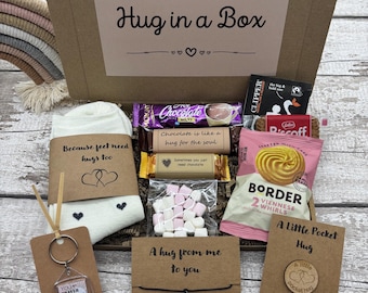 Hug in a Box | Letterbox Gift | Pick Me Up | Cheer Up | Personalised Self Care Gift | Treat Box | Care Package For Her | Thinking of You |
