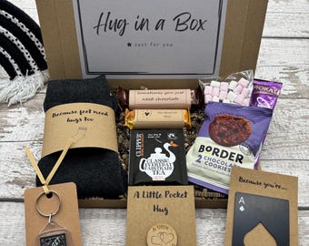 Hug in a Box For Him | Letterbox Gift | Treat Box For Him | Pick Me Up Gift | Care Package For Him | Cheer Up Gift | Thinking of You |