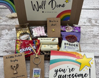 Well Done Gift Box | Letterbox Gift | Proud of You Gift | Congratulations Gift | Exam Gifts | New Job Gift | Hug in a Box |