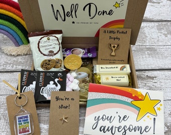 Well Done Box | Treat Box | So Proud of You | Congratulations | Achievement | Exams | New Job Gift | Colleague Gifts |