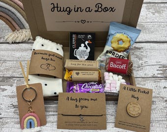 Hug in a Box | Letterbox Gift | Gift Box For Her | Personalised | Self Care Gift | Care Package | Gifts For Friends | Thinking of You |