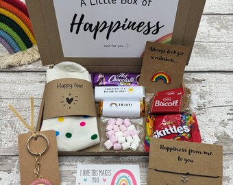 Happy Hug in a Box Letterbox Gift | Treat Box | Thinking of You | Pick-Me-Up | Cheer Up Gift | Gifts for Her |