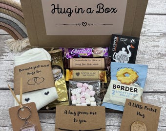 Hug in a Box | Letterbox Gift | Thinking of You | Pamper Gift | Care Package For Her | Self Care Gift | Treat Box | Birthday Gift Her |