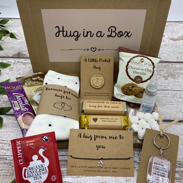 Hug in a Box | Gift Box | Treat Box | Personalised | Self Care Gift | Birthday Treat | Gifts For Friends | Thinking of You |