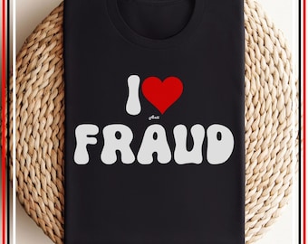 Funny I Love Anti Fraud Certified Fraud Examiner Unisex  T-Shirt, Heart Forensic Accountant Shirts, CFE CFF Investigator Office Joke Gifts