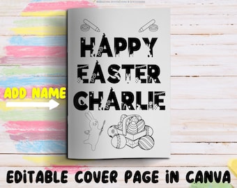 Libro para colorear de Pascua imprimible: 50 páginas de actividades para niños (descarga digital)