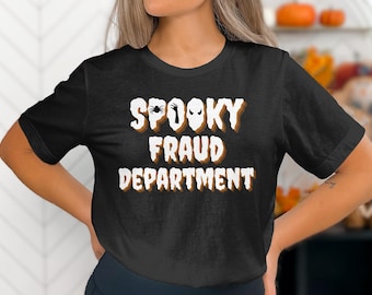 Spooky Fraud Department Halloween Shirt, Anti Fraud Team Tee
