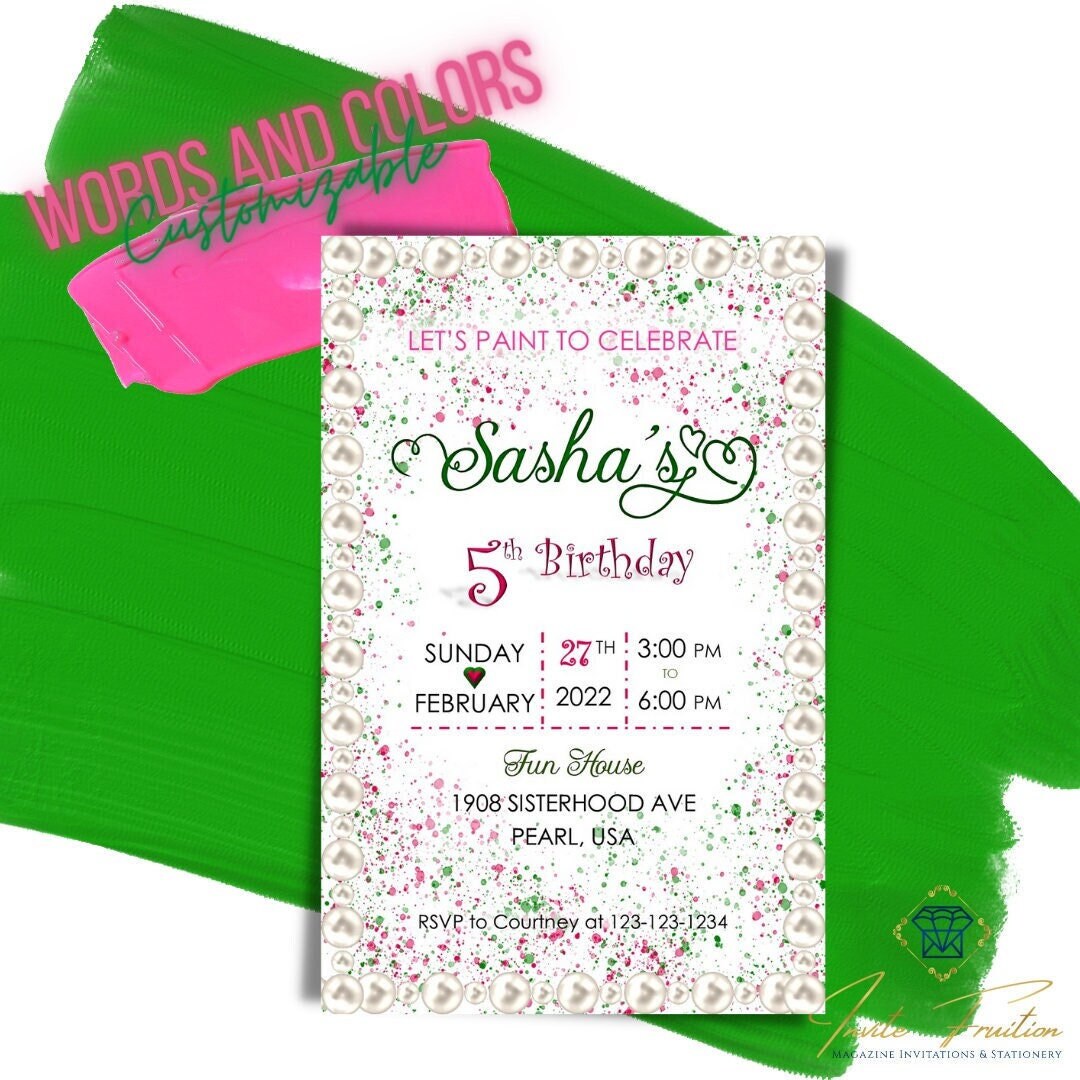 Digital Little Girl Birthday Invitation for Any Age, Printable ...