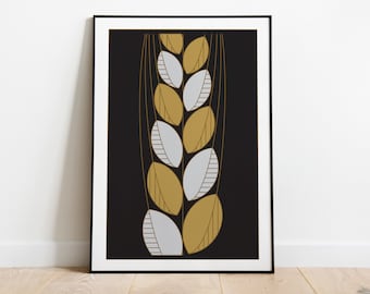 Tribe of Joseph Contemporary Fine Art Print - Wheat - 12 Tribes of Israel Series