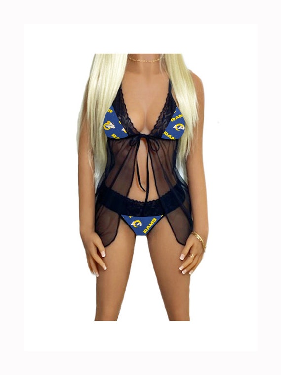 Los Angeles Rams Lace Babydoll Lingerie Set, Rams Lingerie Top & Choice of  Panty, Made to Order, Los Angeles Rams LA Rams, XS L 