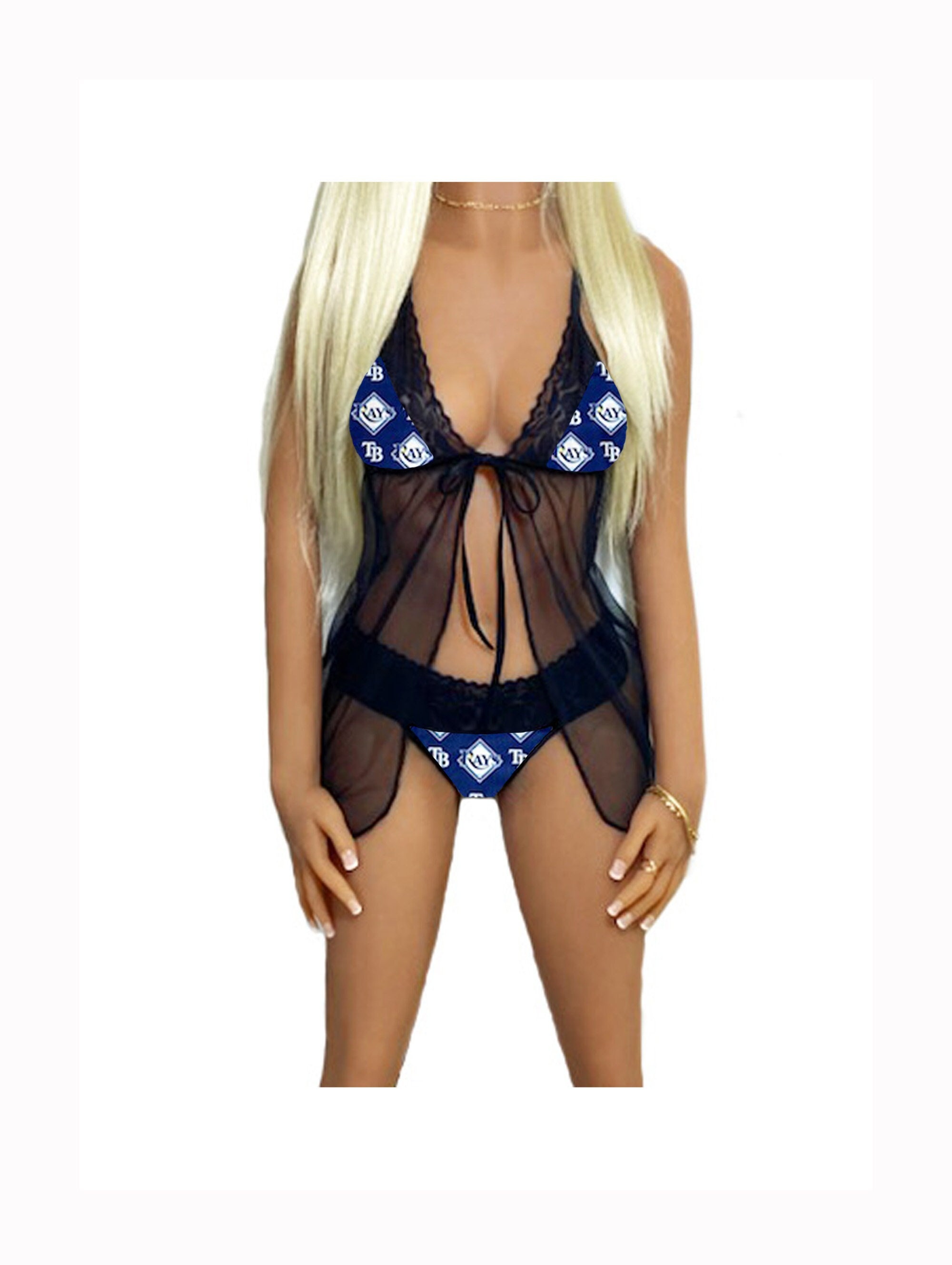 Tampa Bay Rays Lace Babydoll Lingerie Set, Rays Lingerie Top & String or  Thong Panty, Made to Order, XS - L - Etsy