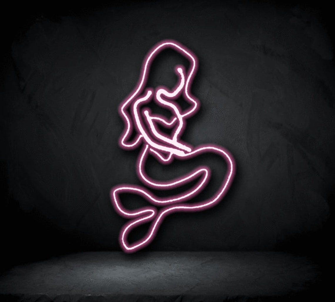 Mermaid Neon Sign Customized Neon LED SignLight for Wall | Etsy