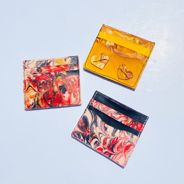 Custom Tie Dye Card Wallets - Made to Order - Card Case - ID Holder - You Choose The Colors