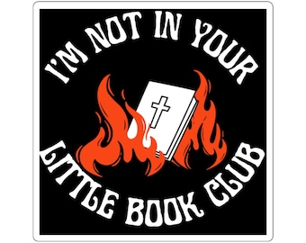 No estoy en tu pequeño club de lectura Pegatinas Cuadradas