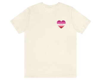 Camiseta minimalista LGBTQ (lesbiana)