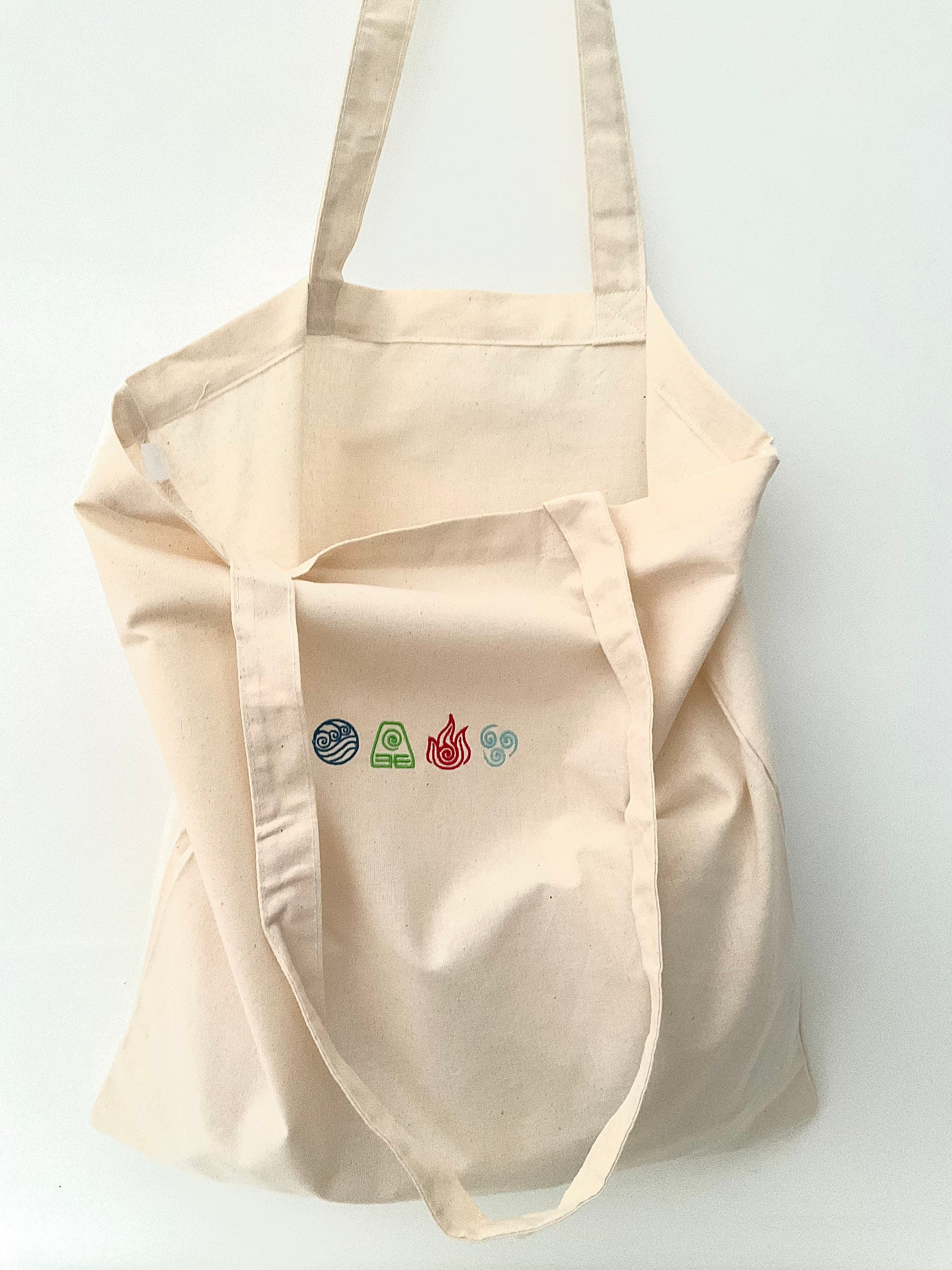Avatar Elements Embroidered Shoulder Bag Tote | Etsy