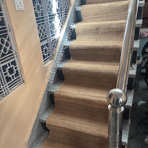 2x15 Natural Jute Hemp Runner Eco Friendly Pure Vegan,Hemp jute Runner,Stair Runner,custome size available,stair jute runner Jute Runner Rug
