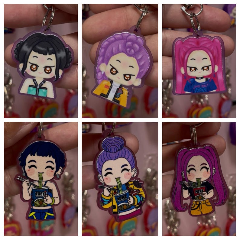 K-pop Demon Hunters Huntrix Fan Made Keychains - Etsy Australia