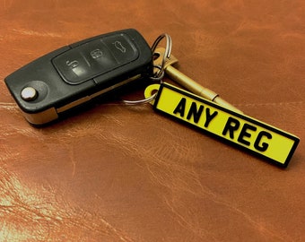 Personalised Car Reg Keyrings 2025 - Main Image