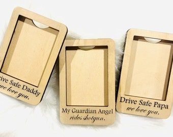 Visor Clip Photo Frame: Drive Safe-We love you! Custom car photo frame, Car Visor Photo Frame