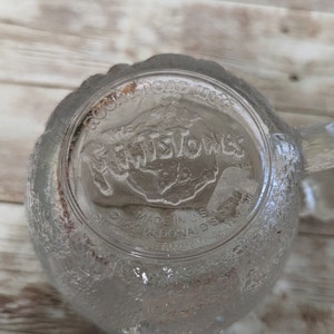 Caneca vintage retrô Flintstones Glass Rocky Road McDonald&#39;s - 1993