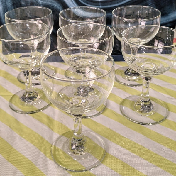 Vintage Crystal Aperitif Glasses from the 1950s-Set of 6