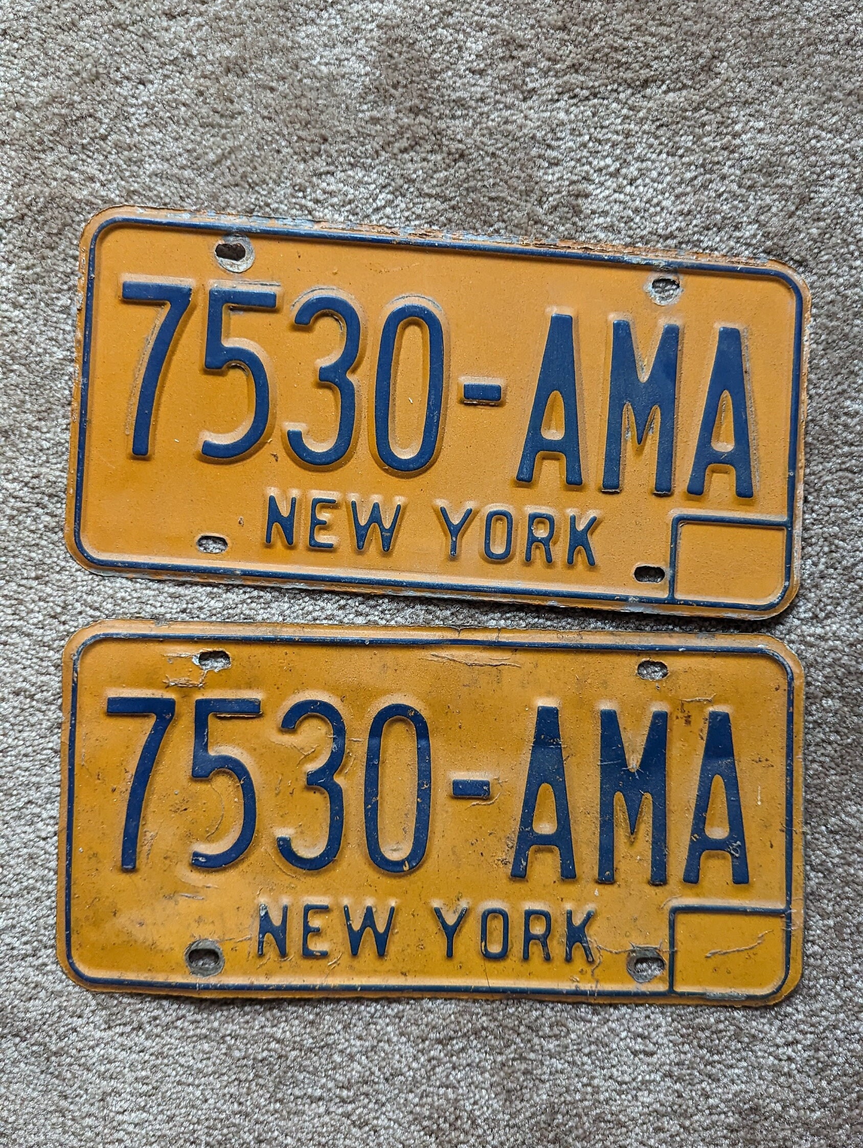 1970's & 1980's NY License Plates Etsy