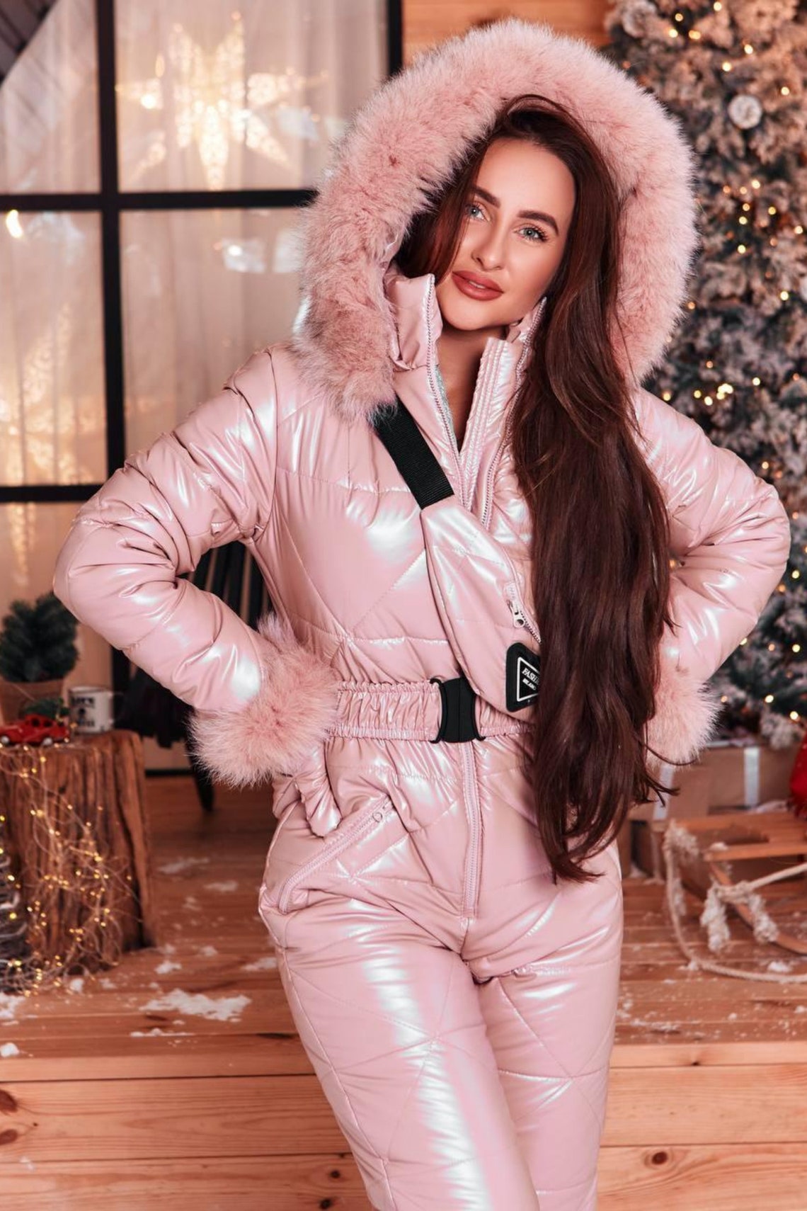 One Piece Ski Jumpsuit Winter Warm Woman Snowboard Ski Etsy