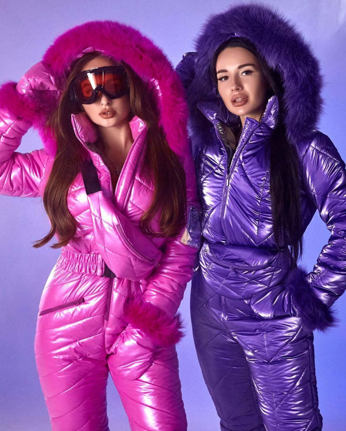 Pink Women Ski Jumpsuit Hot Winter Jumpsuit for Women Warm Etsy