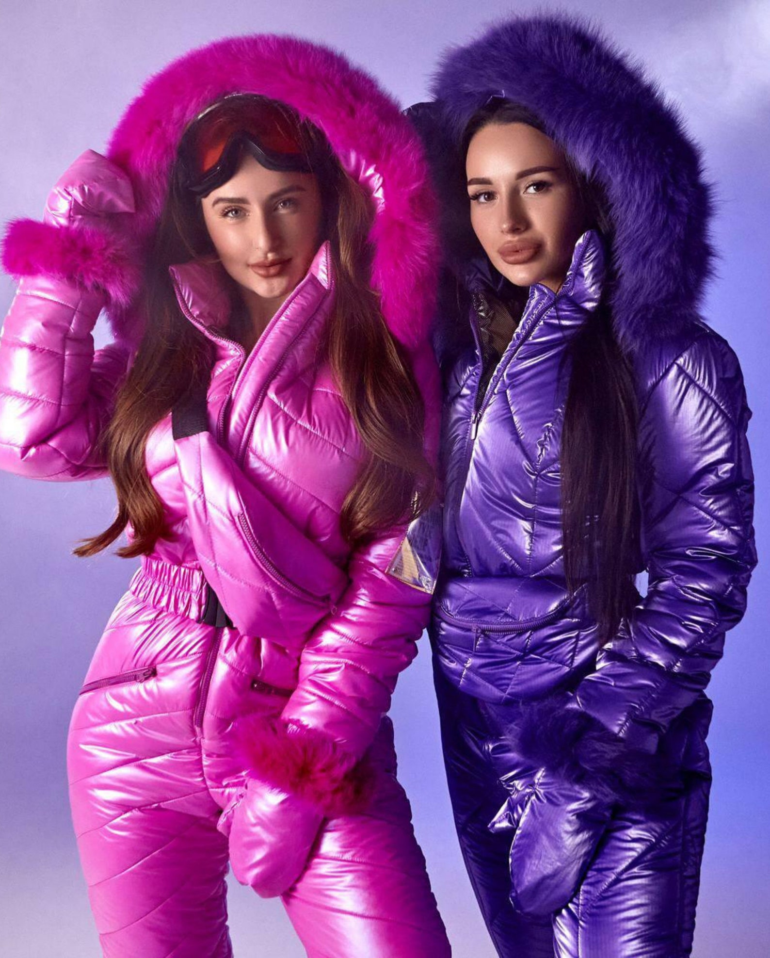 Pink Women Ski Jumpsuit, Hot Winter Jumpsuit for Women, Warm Overalls ...