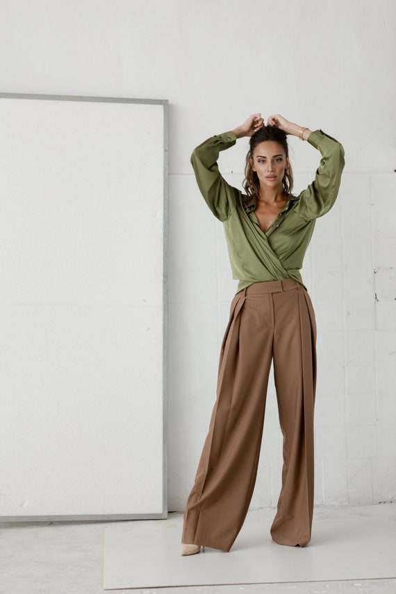 Brown Dressed For It Flowy Pants – Shoppe3130