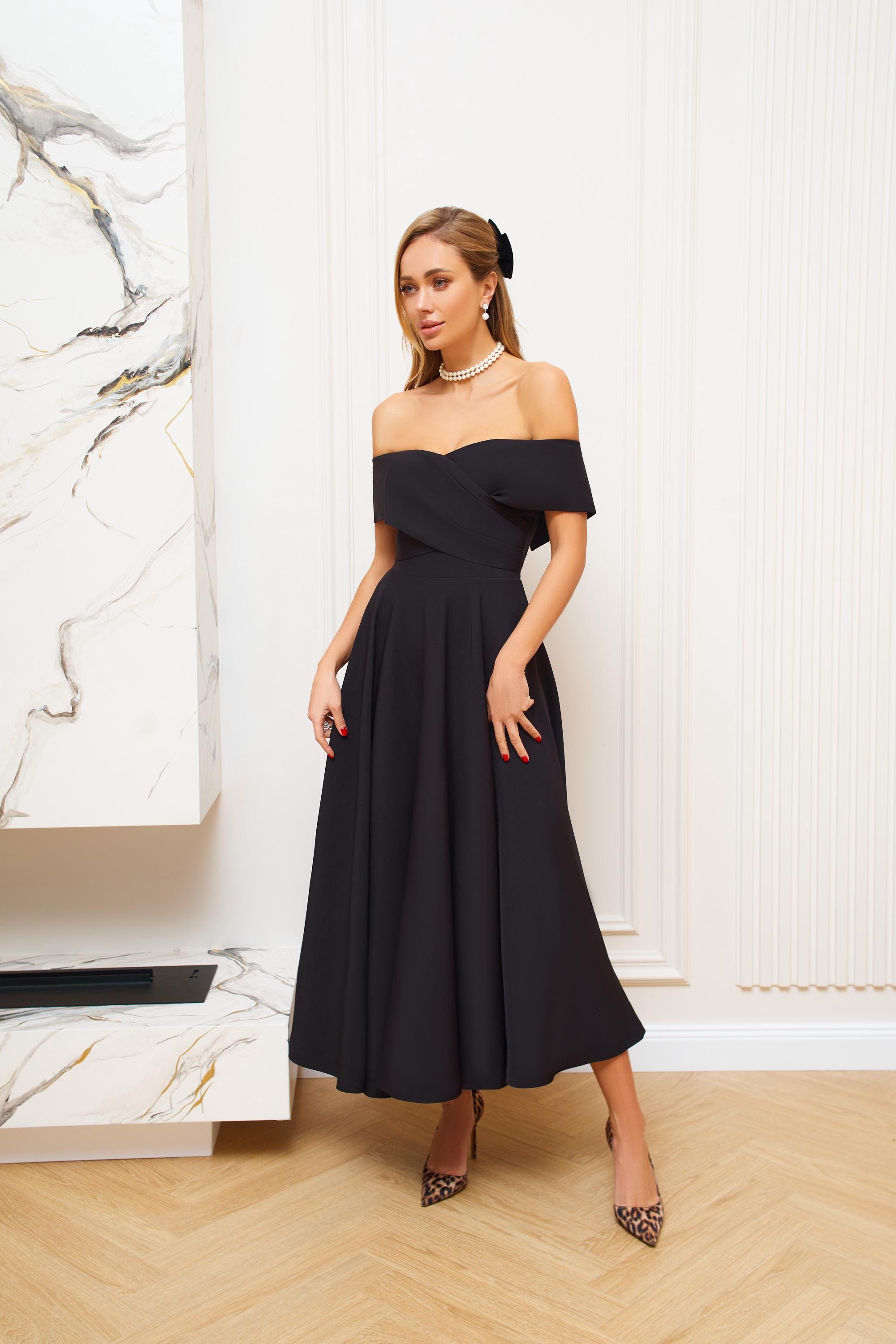 Prom Dress, Tea Length Dress, Off Shoulder Dress, Evening Gown, Bridal Shower Dress, Civil Wedding Dress, Wedding Guest Dress Fall Prom Dress, Tea Length Dress, Off Shoulder Dress, Evening Gown, Bridal Shower Dress, Civil Wedding Dress, Wedding Guest Dress Fall
