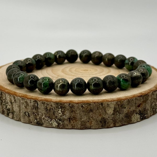 Grass Green Pyrite Bracelet