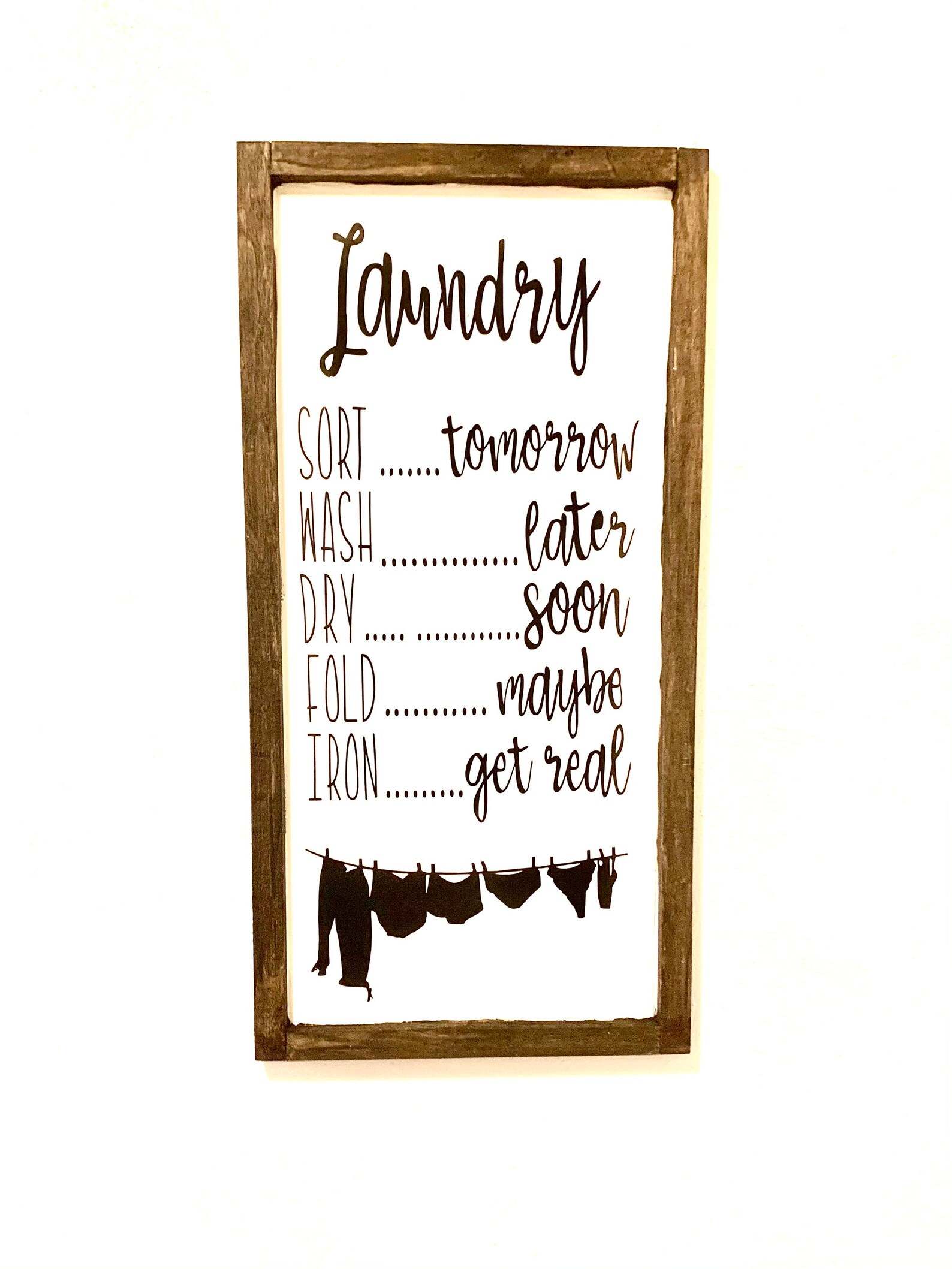 Laundry room farmhouse sign Etsy
