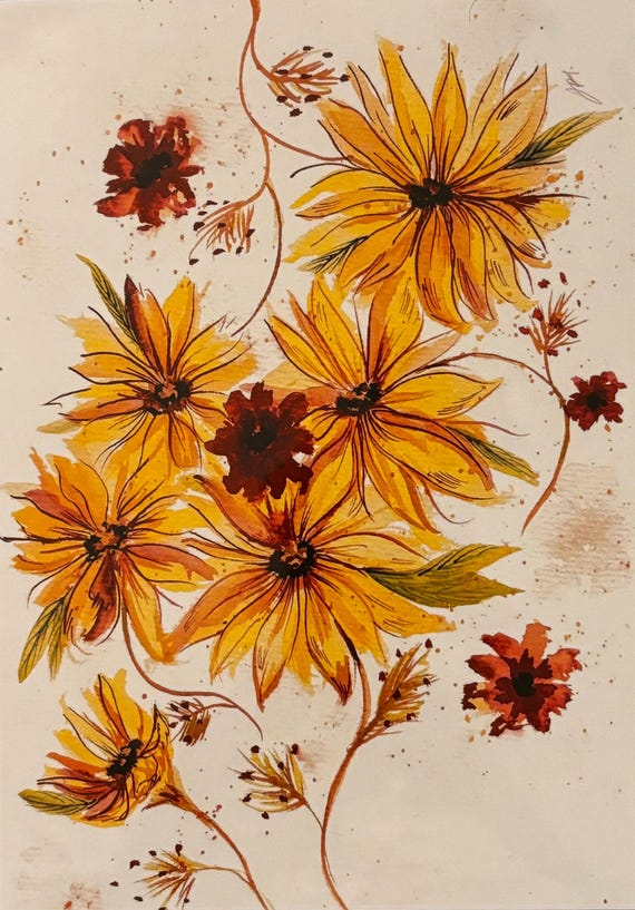 Watercolor Prints 5x7 by Local Bloomington Artist Jordan Proffitt-Hilbert