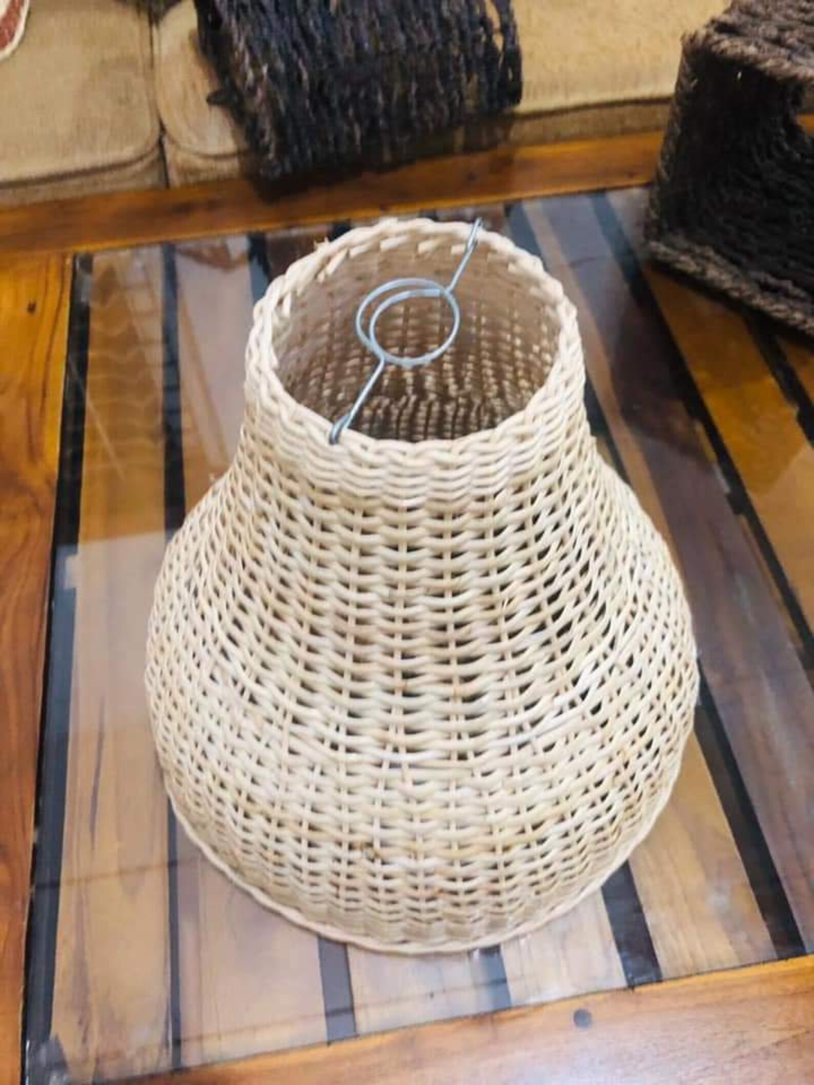 Cane Lamps Shade/ Natural Cane Lamp Cover/ Free Shipping/ Hand Etsy