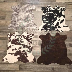 Mini Faux Cowhide
