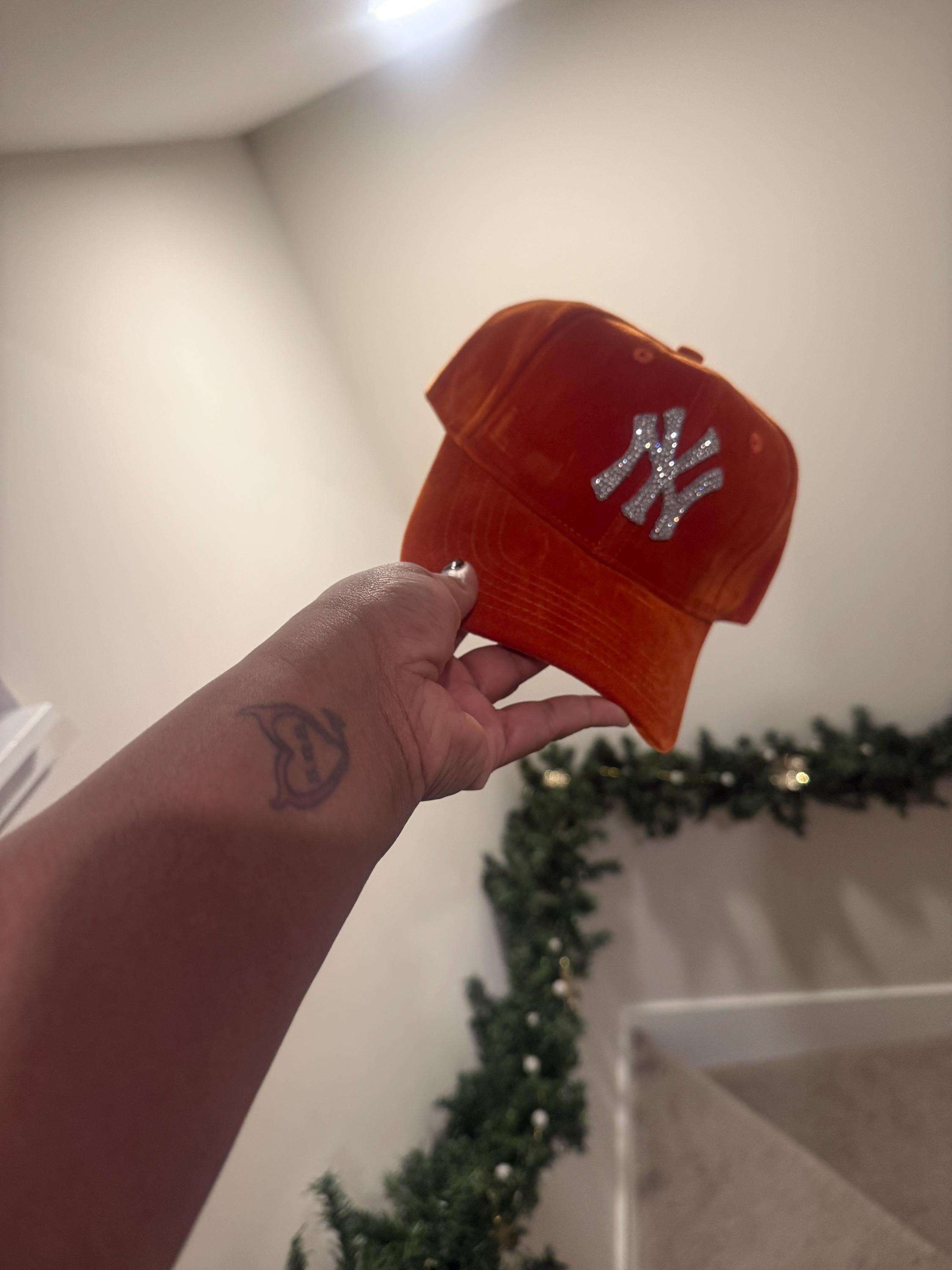 NY Velevet Bling Hat - Etsy