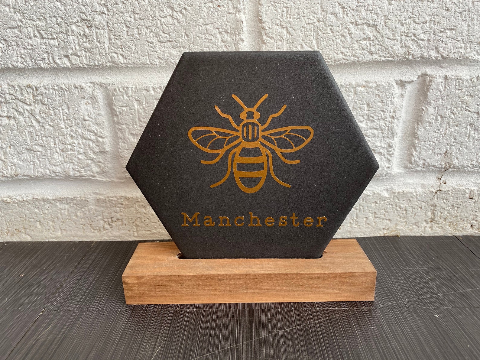 3 X Manchester Bee Ceramic Tile Wall Art Bee Tile Home Etsy