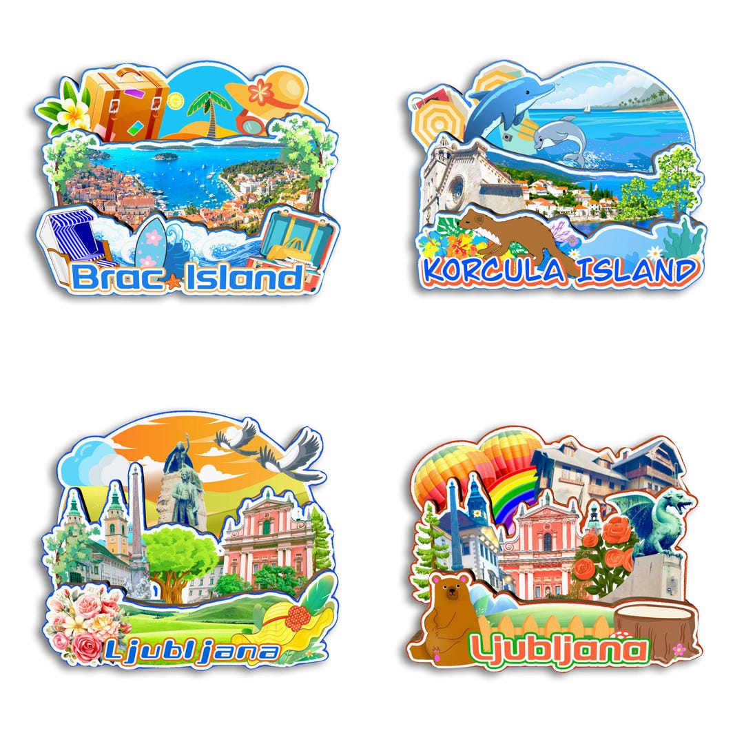 BRAC Croatia 3D Fridge Magnet – 2.9x2.4 Inch Resin Travel Souvenir Decoration