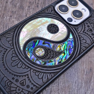 Symbol For Balance, Yin And Yang Art, Wood Phone Case, iPhone 15 14 13 12 Mini Pro Max, Samsung Case, Pixel 88Pro case, Customised Design image 6